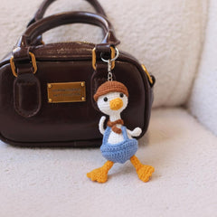 Cute Crochet Duck Keychain, Handmade Amigurumi Duck Bag Charm, Kawaii Duck Couple Plush, Unique Birthday or Christmas Gift for Her